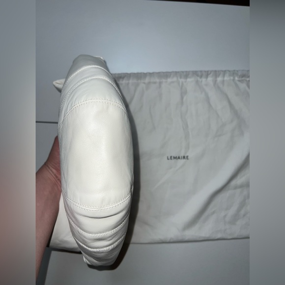 *SOLD* Lemaire Small Croissant in White Leather - Picture 6 of 7